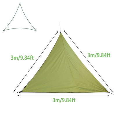 Outdoor Sunshade Sail Triangular Canopy Waterproof Shelter Cover Garden Patio