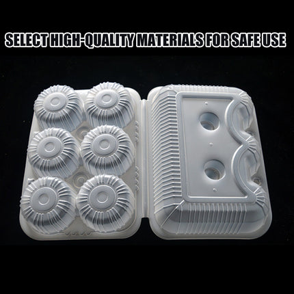 100PCS Disposable Food-Container 4/6 Grids Easy to Stack for Takeaway Box Meal