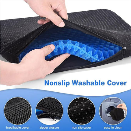 Office Seat Cushion Silicone Honeycomb Cooling Pad Breathable Pressure Relief