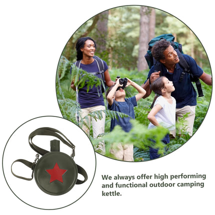 Outdoor Red Five Star Water Bottle Portable Camping Hiking Travel Water Bottle