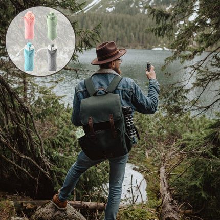 Large Capacity Outdoor Travel Portable Sports Foldable Water Bottle Durable