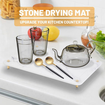 Diatom Mud Water Draining Pad Kitchen Faucet Washbasin Water Absorbing Mat