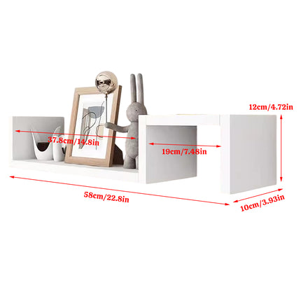 Living Room Bedroom Wall Mounted Storage Shelf Multi Layer Easy To Install