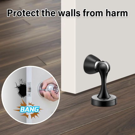 8 Colours Wall Mounted Door Stopper with Suction Catch Anti-Collision Design