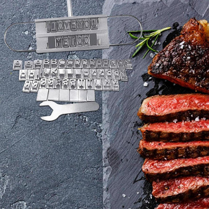 Alphabet Fire Branding Barbecue Grill Tool Custom Branding Iron for BBQ Meat