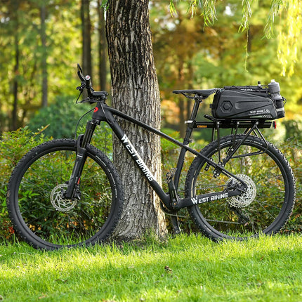 Bicycle Pannier Bag Hard Shell Large Capacity Waterproof for Cycling Touring Use