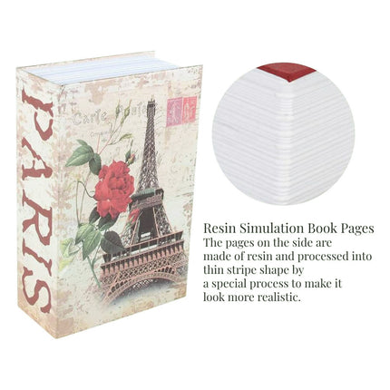Book Safe Home Hidden Cash Money Box Secret Security Jewellery Key Locker 2 Keys