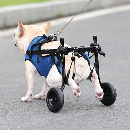 Pet Wheelchair Mobility Cart for Elderly Disabled Dog Walking Assistance Fixed