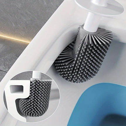Silicone Toilet Brush Bathroom Cleaning Tool Household Toilet Brush Holder Set