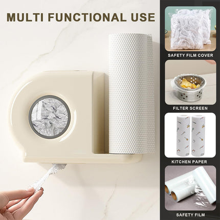 Wall Mounted Kitchen Storage Rack for Plastic Bags Rags Film Organizer Box Use