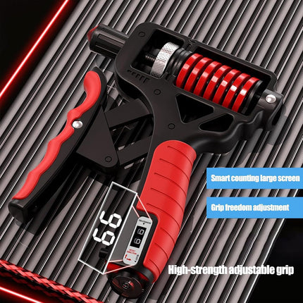Adjustable Hand Gripper 5 to 165kg High Carbon Steel with Digital Counter