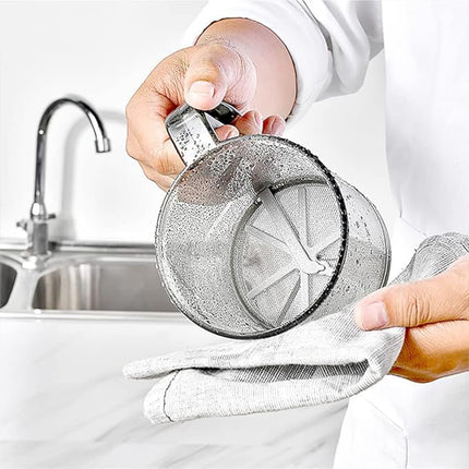 Semi Automatic Hand Held Flour Sifter Baking Powder Strainer Sieve Kitchen Tool