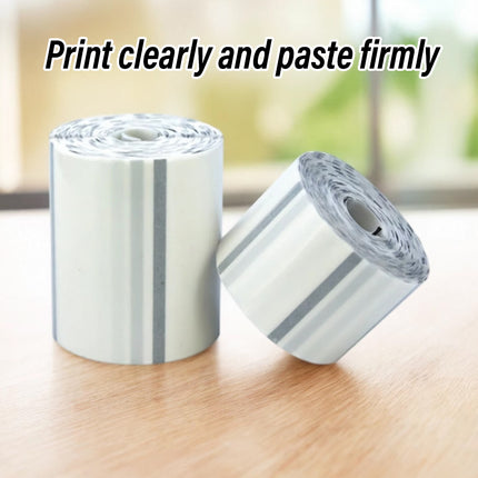 Transparent Thermal Label Printer Paper Roll Self Adhesive 220pcs Per Roll