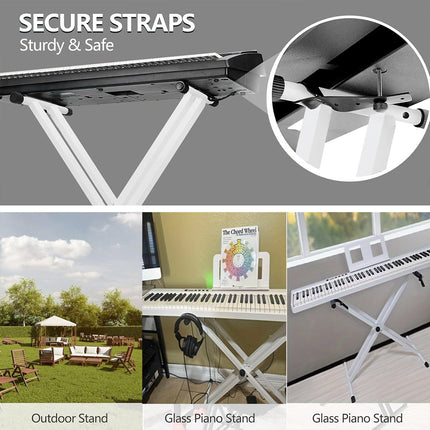 White Electronic Keyboard Stand Electronic Keyboard Stand for Home Studio