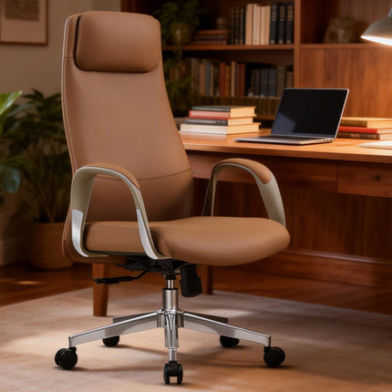 Ergonomic Office Chair Adjustable Height Swivel Rolling Desk Chair Comfortable