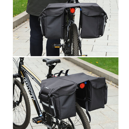 Mountain Bike Rear Rack Bag Large Capacity Bicycle Saddle Pack Waterproof Use