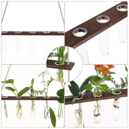 Wall Mounted Hydroponic Test Tube for Home Office Indoor Garden Decorative Vase