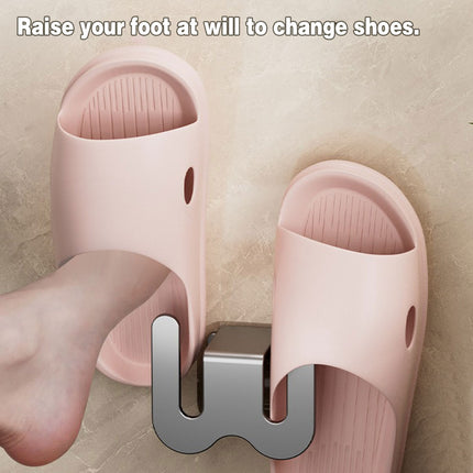 3PCS Wall Mounted Slipper Rack Bathroom Shoe Storage Hook Holder Organiser