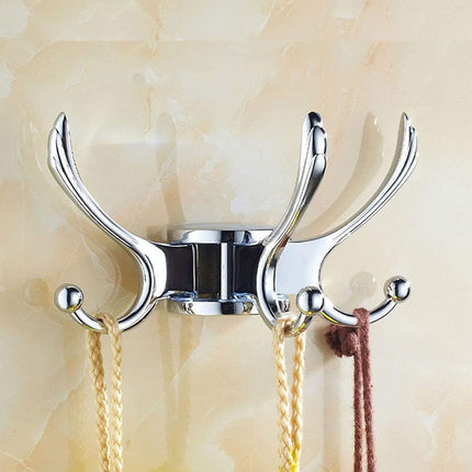 Wall Mounted Coat Hook Rotating Design Foldable Hook Space Saving For Home