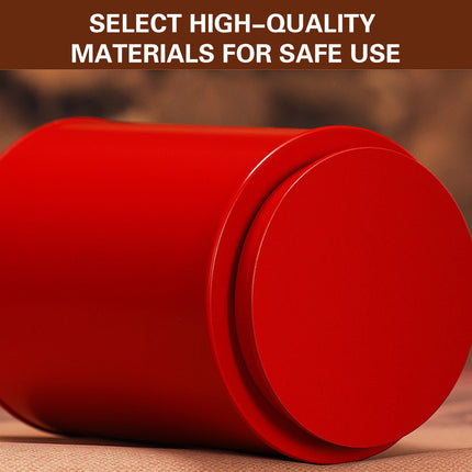 4PCS Retro Tea Coffee Bean Storage Tin Airtight 4Colour for Kitchen Pantry Use