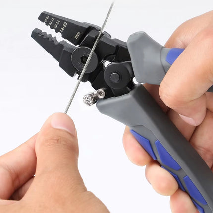 Crimping Fishing Pliers Steel Wire Cutting Scissors Kit Fishing Crimper Pliers