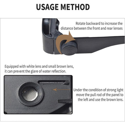 Fishing Binoculars Multifunctional Outdoor Glasses Waterproof HD Lens Sports