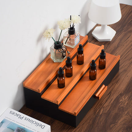 Wooden Storage Box Drawer Shelf Organizer Wooden Chest Home Decor Storage