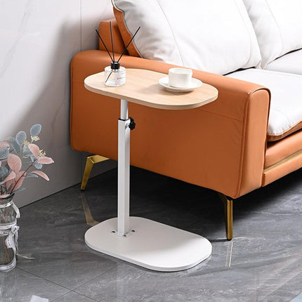 Adjustable Small C Shaped Side Table for Sofa Modern End Table Height