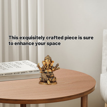 Thai Elephant Resin Ornament for Home Office Desktop Zen Spiritual Decoration