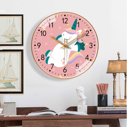 Wall Clock 8 Inch 20CM Silent Quartz Round Clock For Living Room Bedroom Decor