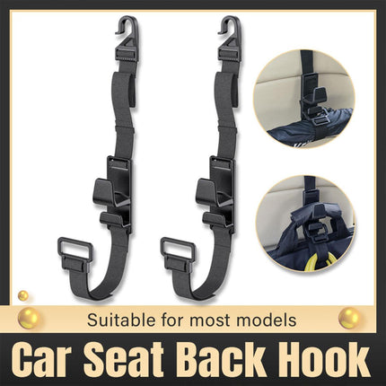 2pcs Car Hooks Seat Back Hooks Multifunctional Vehicle Storage Organizer Hanger
