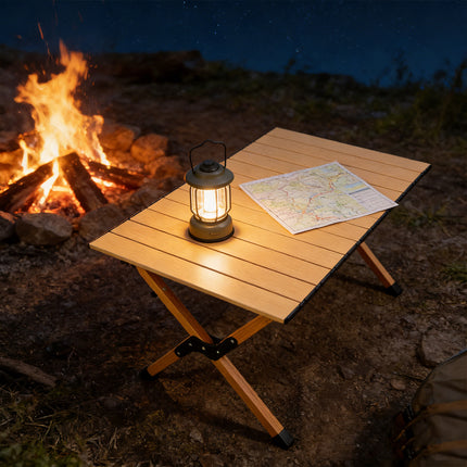 Foldable Camping Table Portable Outdoor Picnic Dining Table X Leg 90×59cm