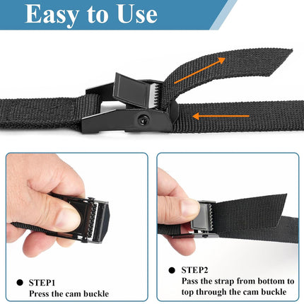 1 Pair Roof Rack Tie Down Straps for Canoe Kayak Surfboard Bicycle High Strength