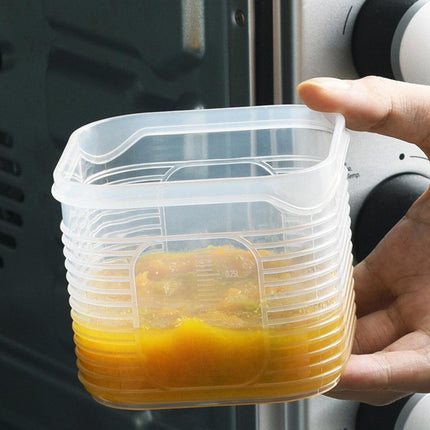 Crisper Refrigerator Storage Box Plastic Sealed Food Compartment Organizer Set