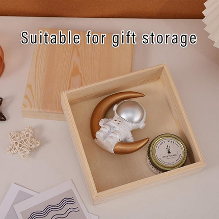 10pcs Wooden Gift Box for Jewelry Packaging Crafts Wedding Birthday Gift Storage