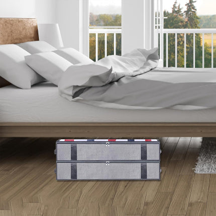 2PCS Clothes Under Bed Storage Bag Wardrobe Dustproof Moisture-proof Organizer Bag