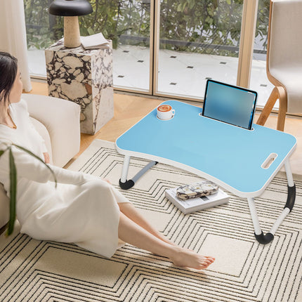 Foldable Bed Side Table Laptop Desk Portable Folding Desk Bedroom Office Sofa