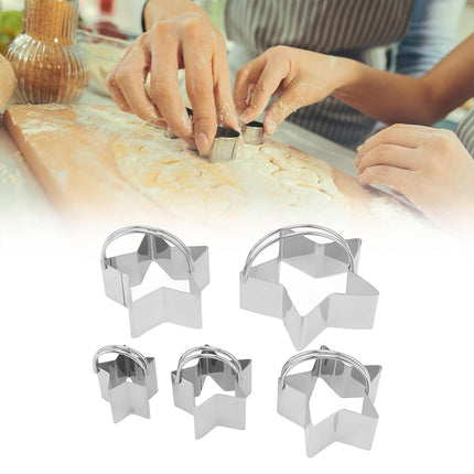 5PCS Stainless Steel Cookie Bread Baking Mold NonStick Home Kitchen Baking Tools