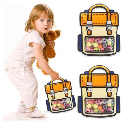 50pcs Portable Gift Bags Toy Snack Packing Bags Small Clear Storage Pouch