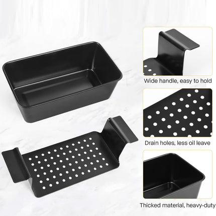 Non-stick Toast Box Loaf Bread Tin Pan Mold With Drain Tray Kitchen Baking Tool
