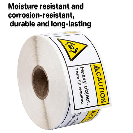 Overweight Warning Label Sticker Roll 1 Roll Red Adhesive Shipping Alert Sign