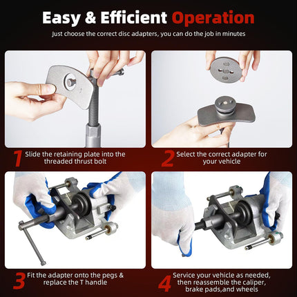 22PCS Brake Caliper Tool Kit Durable Universal for Car Truck SUV Brake Repair