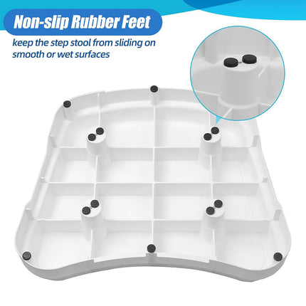 Stackable Bathroom Footstool Bathroom Shower Seat Safty Anti-Slip Durable