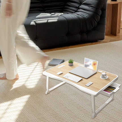 Folding Bed Desk Small Computer Table Student Dorm Study Desk Bedroom Floor