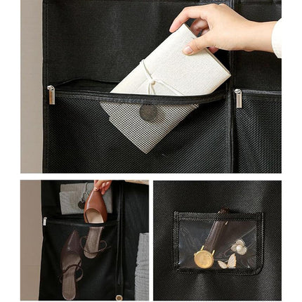 2pcs Hanging Closet Garment Dust Cover Storage Bag Clothes Protector Organizer