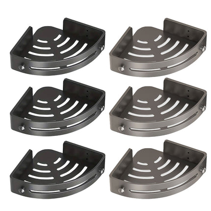 Three-layer Bathroom Triangular Shelf Basic Model Hole-free Storage Towel Rack