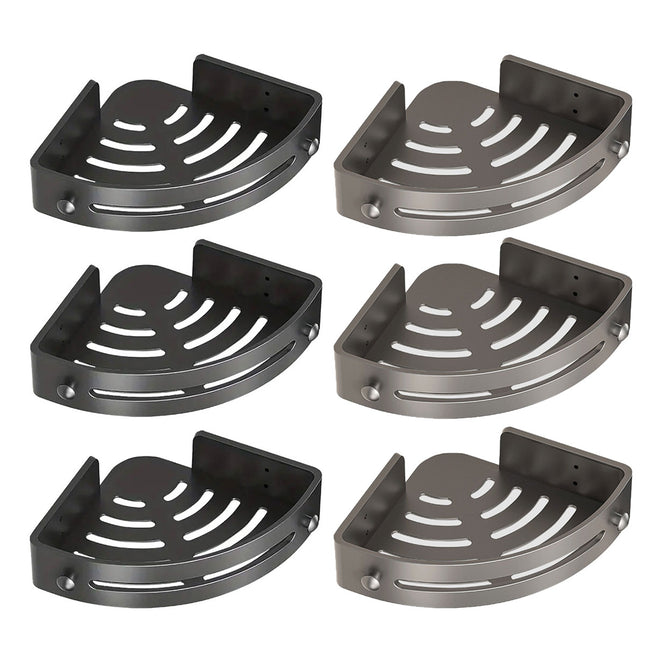 Three-layer Bathroom Triangular Shelf Basic Model Hole-free Storage Towel Rack