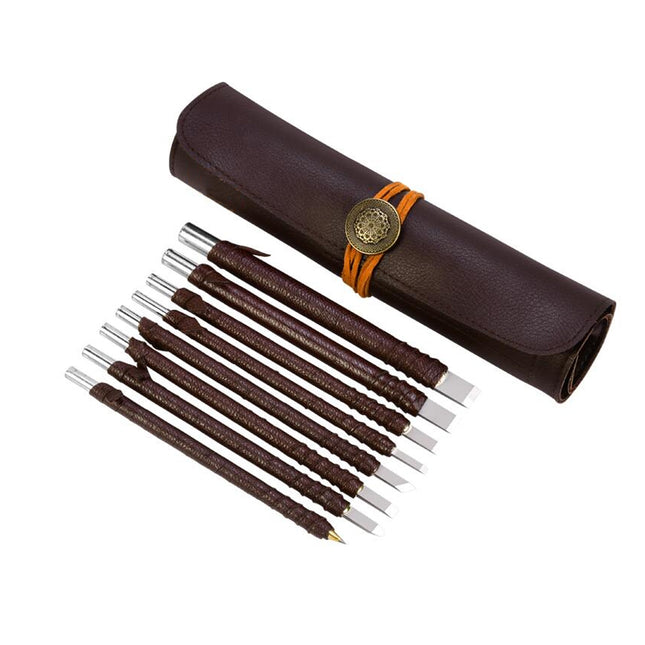8pcs Seal Engraving Knife Set Engraving Tools Carving Knives for Stone Craft