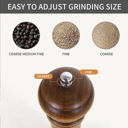 Wooden Pepper Grinder Manual Salt Spice Mill Bottle Household Grinding Tool