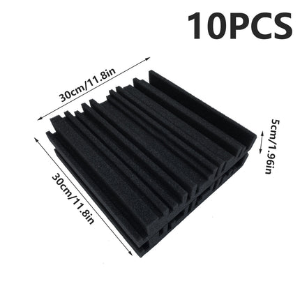 Acoustic Studio Absorption Foam Panel 6pcs 30x30cm Sound Proof Wall Panels